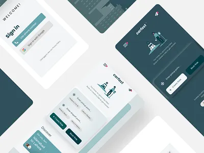 CarFast: Ride-sharing app app design ridesharing ui ux