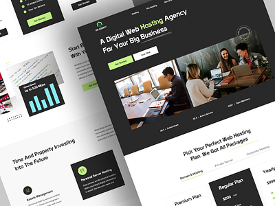 CBS builder clean cloud design domain host hosted internet landing page minimal modern plan pricing provider server service template web hosting website whitespace