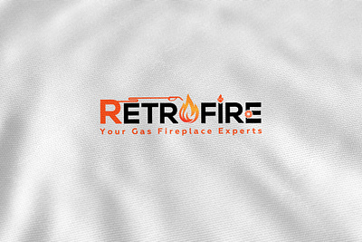 RetroFire logo Design branding event management graphic design illu illustration logo logo design party planning