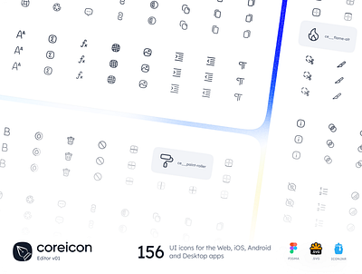 Core Editor coreicon icon library icon pack icons product design ui icons ukraine