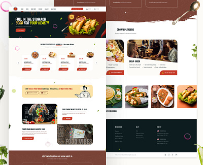 Street Food app app concept branding color design designer logo