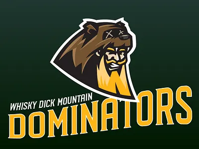 Whisky Dick Mountain Dominators - Team Logo branding graphic design illustration logo logo design vector