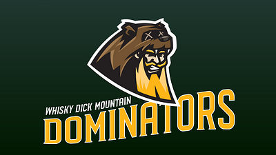 Whisky Dick Mountain Dominators - Team Logo branding graphic design illustration logo logo design vector