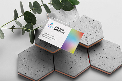 Business card business card design gradient graphic design