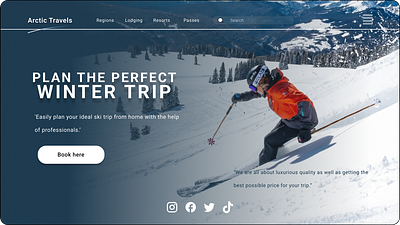 Arctic Travels web design