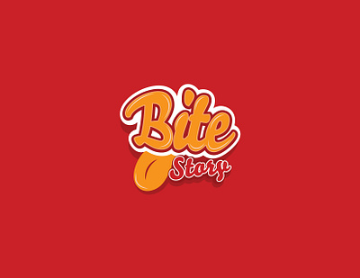 Bite Story Restaurants Logo Design background branding colorful design illustration logo logodesign restaurants