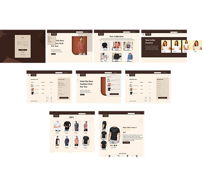 Apparel Website apparel branding fashion graphic design landingpage uiux web design