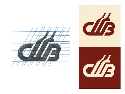 CWB Vinhos design letras lettering letters logo procreate wine wine logo