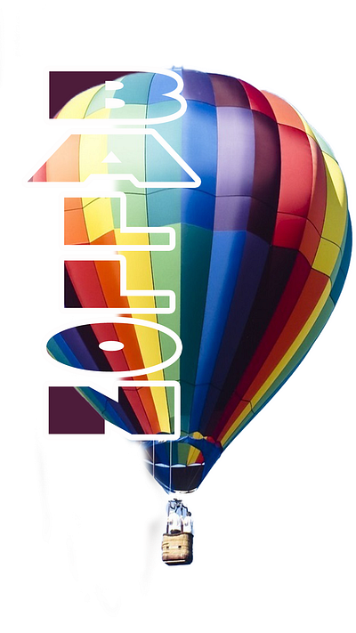 BALLON ballon color graphic design photoshop type