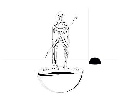 Concept Character 3 abstract adobe illustrator black and white concept art concept character design detail game game artwork game design illustration line art personal project rpg vector art world