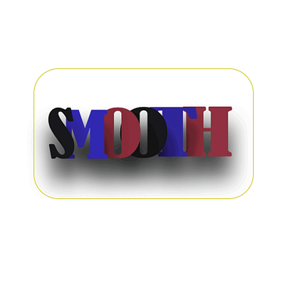 smooth 3d graphic design shadow smooth type