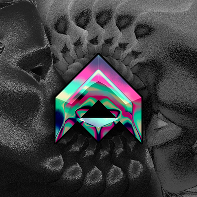 Afroz10x Chrome Logo abstract abstract design abstraction design logo modern symmetric symmetrical