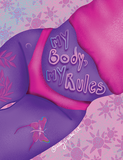 Female Rights | Empowerment Illustration digital art digital illustration digital painting female empowerment female illustration female illustrator female rights girl my body my rules personal rights womens rights