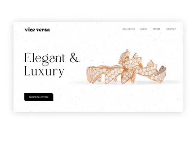 Jewelry Landing design graphic design landing ui web design website