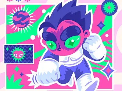 POWER PUNCH! illustration vector