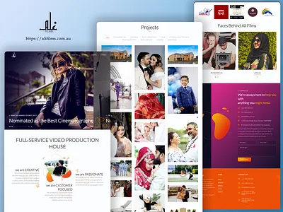 Ali Films Studio Responsive WordPress Website hosting management server management ui web design wordpress wordpress website
