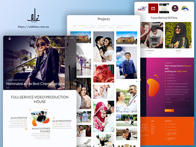 Ali Films Studio Responsive WordPress Website hosting management server management ui web design wordpress wordpress website