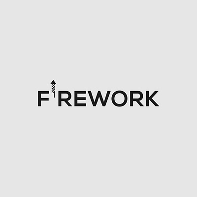 Firework Logo Concept brand identity branding design firework illustrator logo logo design minimalist typography vector