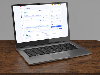 Crypto Portfolio Dashboard Design admin template crypto crypto dashboard crypto dashboard design crypto platform crypto portfolio crypto wallet dashboard dashboard ui finance financial app product design saas ui template uiux wallet web design web3 web3 dashboard website template