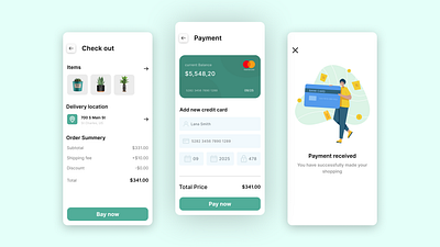 Daily UI 002, Check out pages