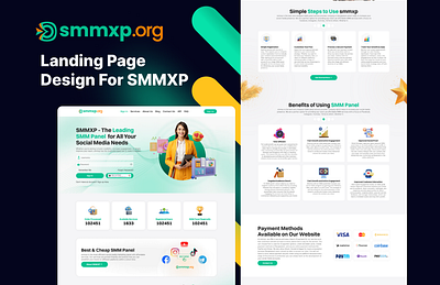 Creative SMMPanel Landing Page Design for smmxp.org growfollows smmpanel smmpanel website smmxp smmxz