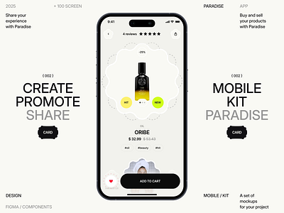 Paradise App UI Kit design mobile mobile app mobile app design mobile ui ui ux