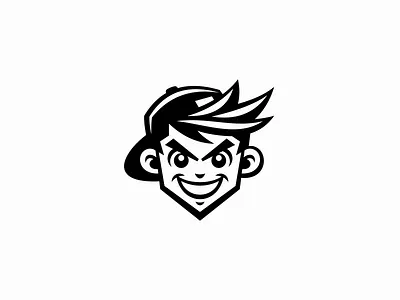 Cheeky Boy Logo boy branding cap cheeky child design fun gaming icon identity illustration kid logo mark mascot parenting playful symbol vector young