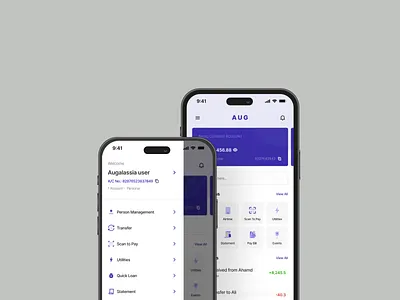 Augalassia Bank graphic design ui