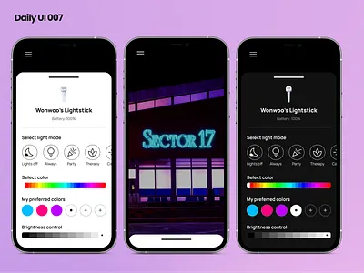 Daily UI 007 Settings dailyui design mobile ui ux