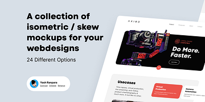 Dribbble shot / Case study / webdesign presentation casestudy dribbbleshot isometric presentation skew webdesign website
