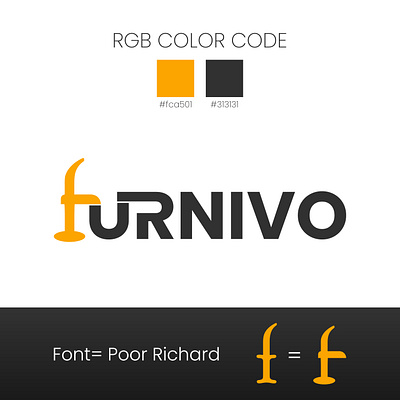 FURNIVO TYPOGRAPHY LOGO DESIGN f logo furniture furniture logo design furniture typography logo typography typography logo