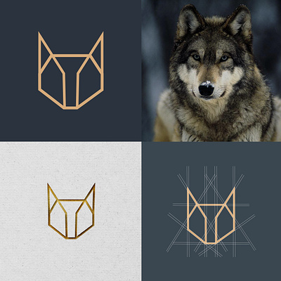 Wolf logo branding graphic design logo logo brand manitgraphics wolflogo