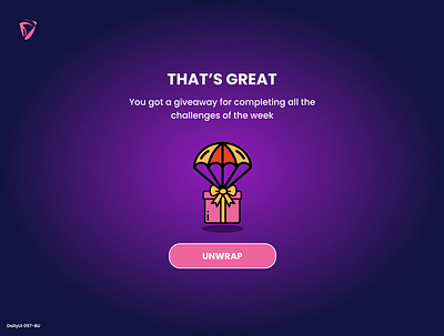 Daily UI #097 - Giveaway 97 app app mobile daily ui dailyui dailyui 97 design gift giveaway ui web design