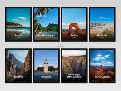 National Parks for "Garabato" branding design graphic design illustration logo maps national parks poster posters