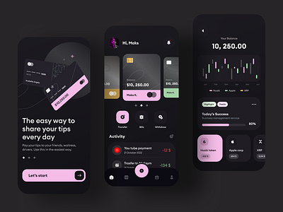 Investment mobile app by Yevhen Ledenov for Ledo on Dribbble