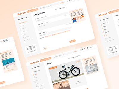 Web exploration #2 - leboncoin app dashboard design form forms input leboncoin product product design ui ux web