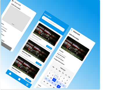 Case Study Booking Sport Arena Apps app booking case study design mobile apps typography ui ux wireframe