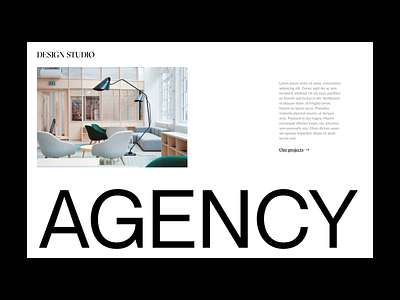 Digital agency agency branding design grid header minimal typography ui ux web