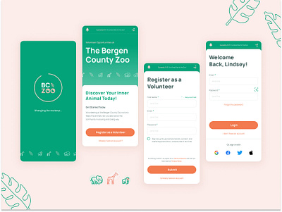 Zoo - Mobile Signup branding dailyui dailyuichallenge illustration ui visualdesign