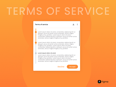 Terms of Service dailyui dailyuichallenge design designlife figma gratitude iagree termsandconditions ui uilove uxuidesigner