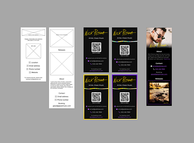 Design Challenge - Digital Business Card digital business card ui ux