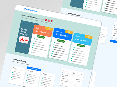 Domain Hosting Order Web branding design domain e commerce hosting it order promo transkasi ui ui design web website