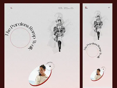 Home Page Landing - The Paralons Ramp Walk 2022 art branding casestudy design designstudio dharsini fashion graphic design hogoco hogocodesignstudio homepage homepagelanding lastest mobile new sketch ui ux web webdesign