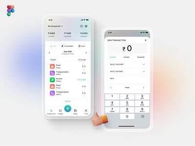 Expense Management App UI 3d design app branding design designer portfolio expense management app ui ui ui design user interface design
