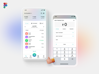 Expense Management App UI 3d design app branding design designer portfolio expense management app ui ui ui design user interface design