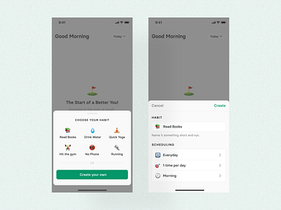 Habit Tracker App 📝 clean elements goal goals habit habit tracking insights interface ios app ios app design minimal responsive design track tracking ui uidesign white space