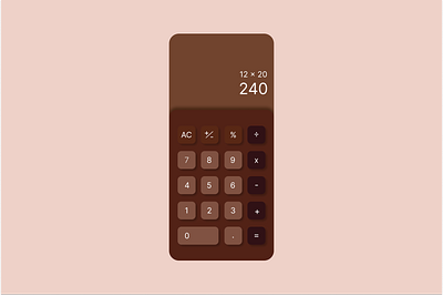 100 Day UI challenge - Day 4 Calculator app branding daily dailyui design illustration ui ux vector