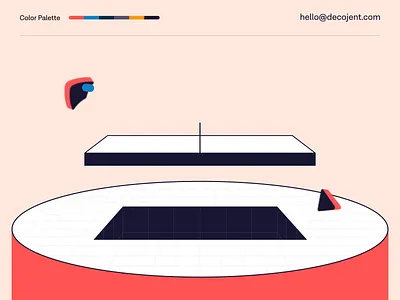 Table Tennis Animation 3d adobexd after effects animation branding characterdesign design interaction digital art fun geometric graphic design illustration logo loop motion design motion graphics ui animation uiux visual identity website design