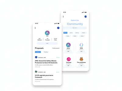 DAO Community branding design graphic design ui ux