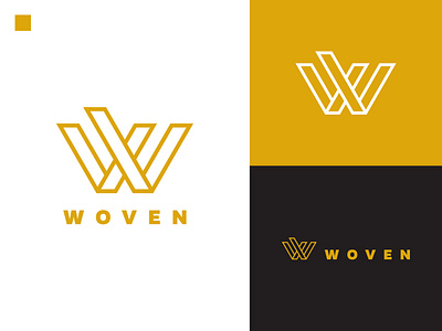 WOVEN Logo bounce cha t daily logo daily logo challenge design graphic design logo logo design social media website woven
